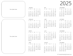 Printable Monthly Calendar 2025