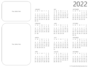 2022 photo calendar