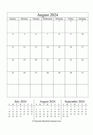 editable calendar august 2024