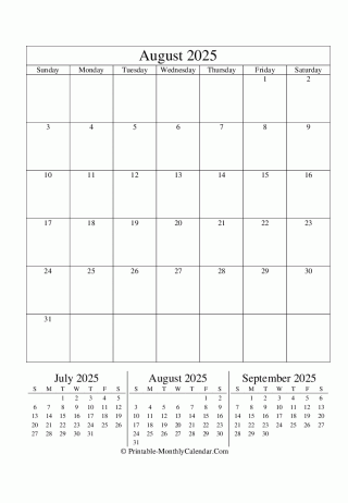 editable calendar august 2025
