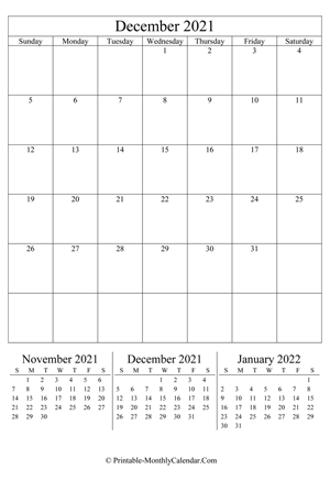 editable calendar december 2021