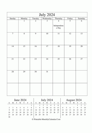 editable calendar july 2024