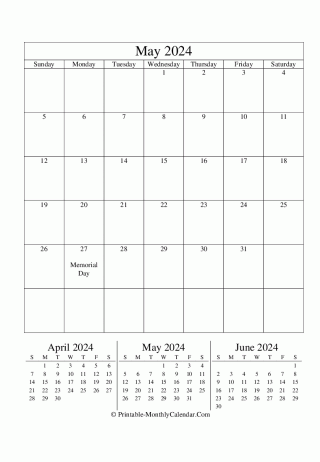 editable calendar may 2024