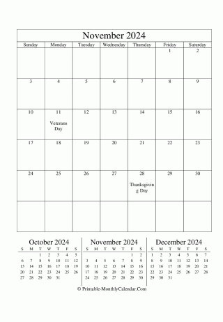 editable calendar november 2024