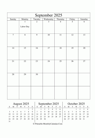 editable calendar september 2025