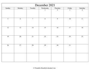 editable december 2021 calendar