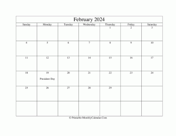 editable february 2024 calendar
