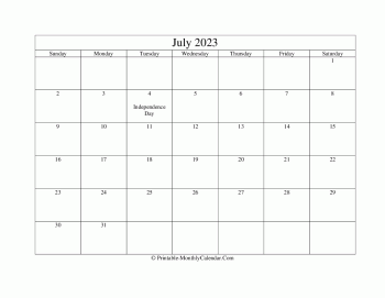 editable july 2023 calendar
