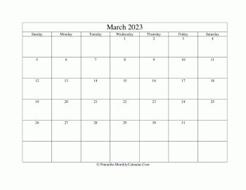 editable march 2023 calendar