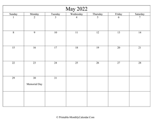 editable may 2022 calendar
