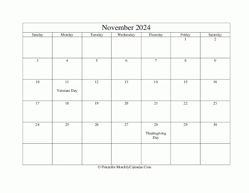 editable november 2024 calendar