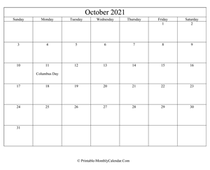 editable october 2021 calendar
