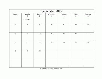 editable september 2025 calendar