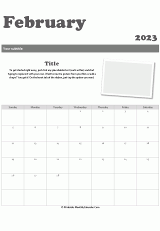 february 2023 snapshot calendar